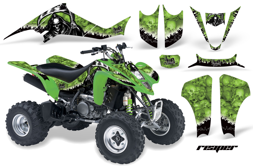 Kawasaki KFX 400 03-08 Graphics Reaper Green